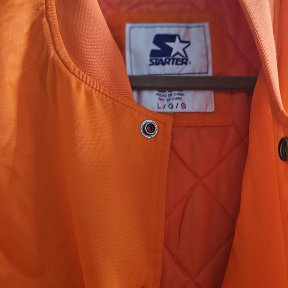 Denver Broncos Game Day Bomber Jacket Large Quilted Satin - The Original - Picture 6 of 8